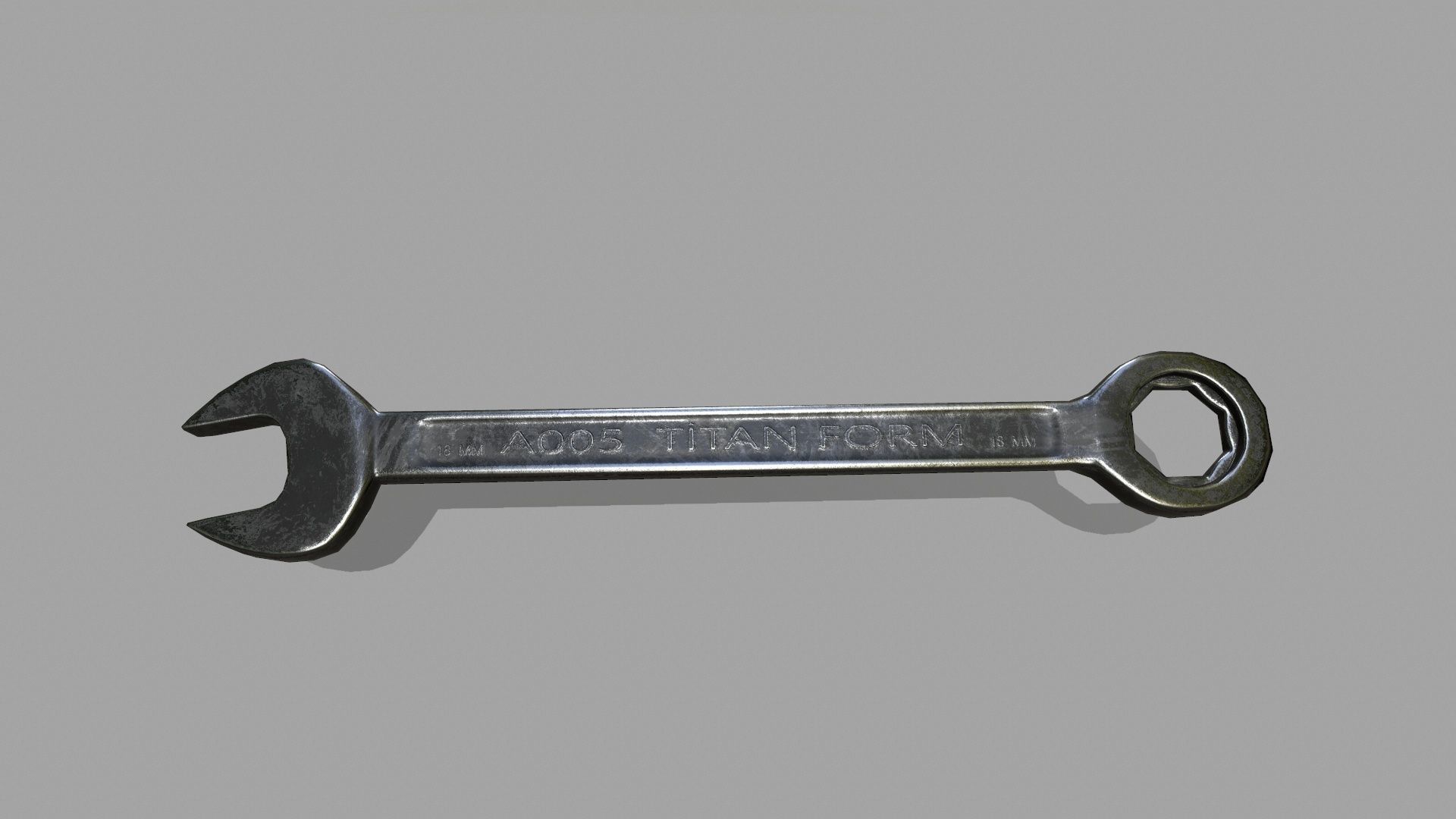 wrench Low-poly 3D model_7