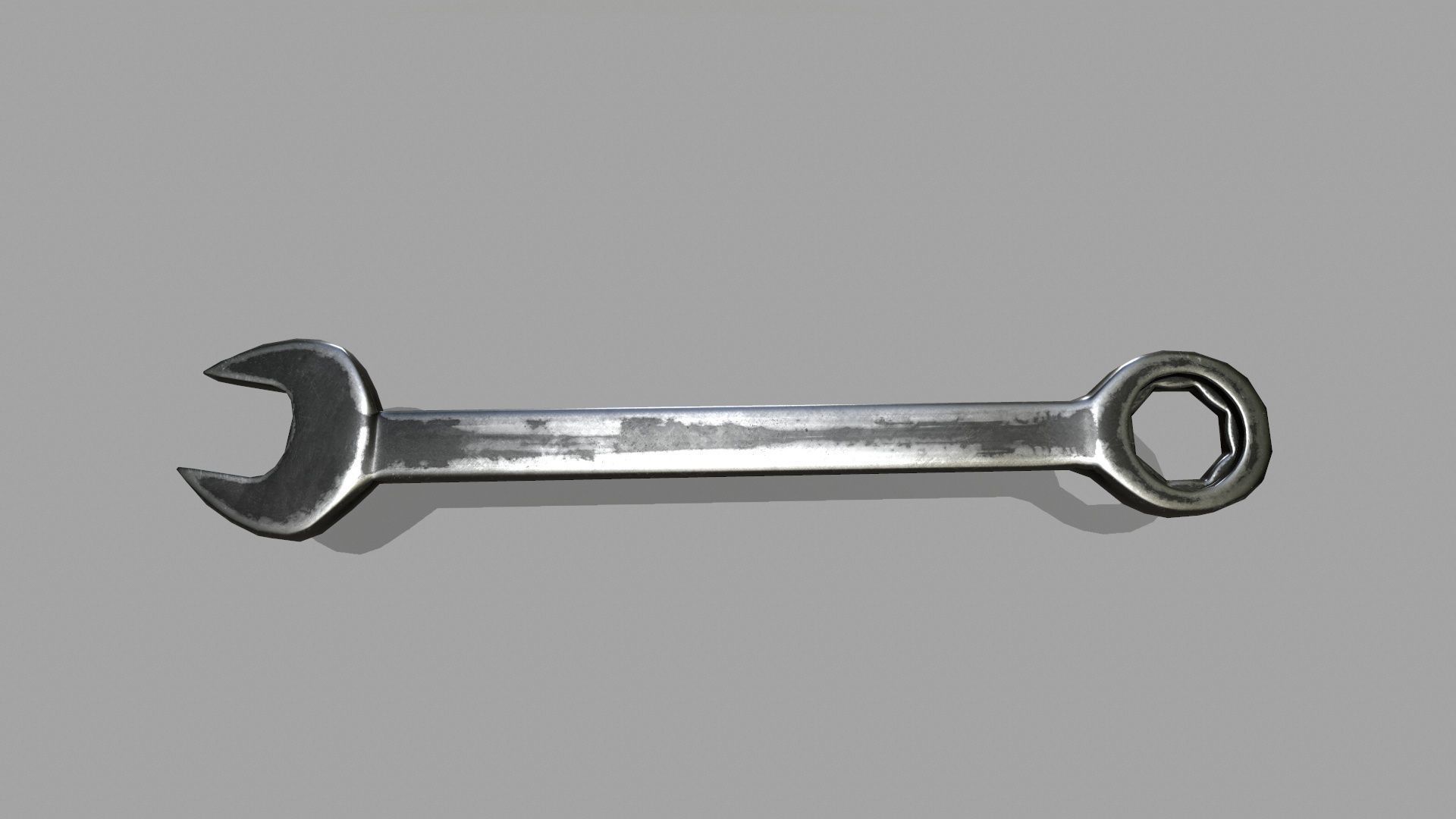 wrench Low-poly 3D model_4