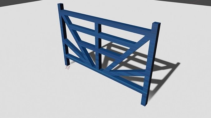 Fence Low-poly 3D model
