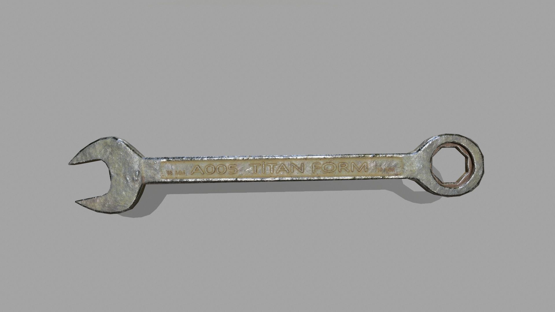 wrenc wrench Low-poly 3D model_8