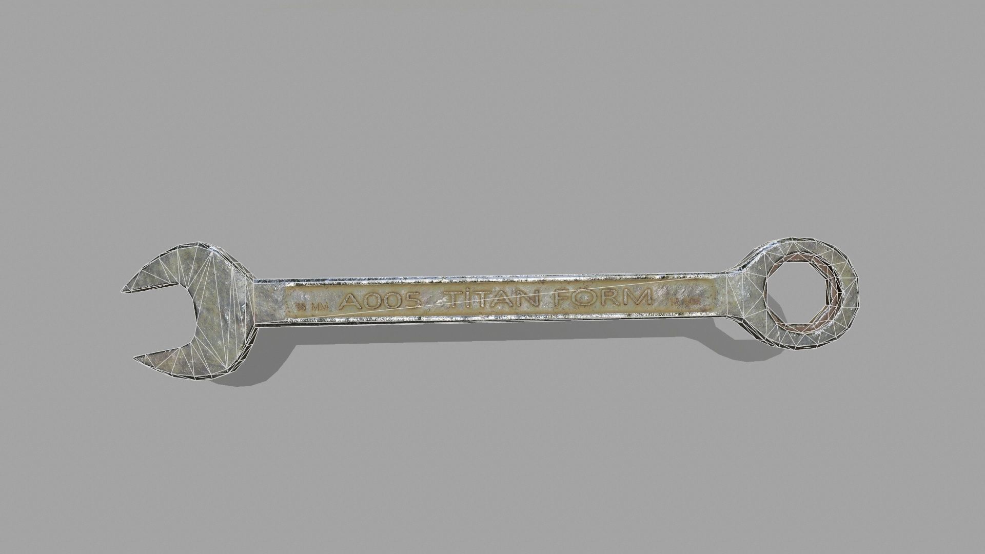 wrenc wrench Low-poly 3D model_9