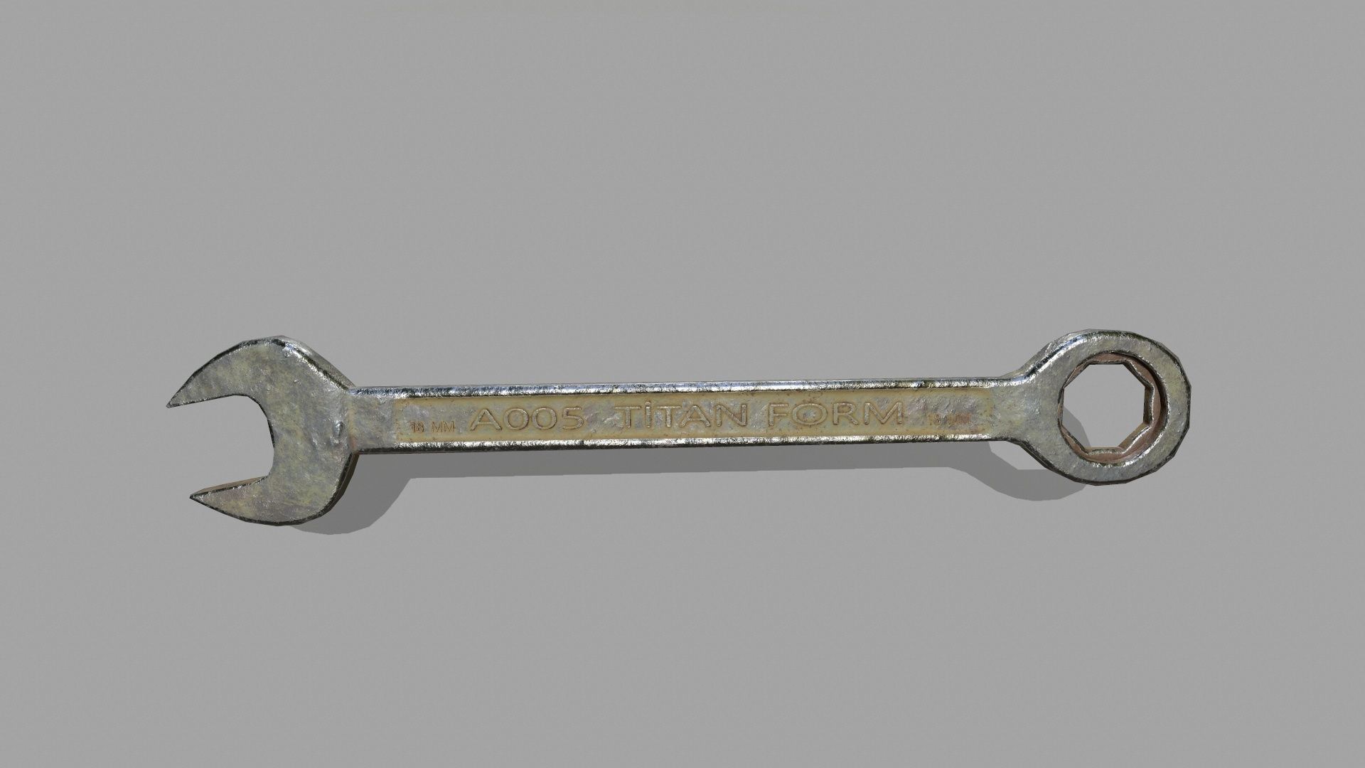 wrenc wrench Low-poly 3D model_4