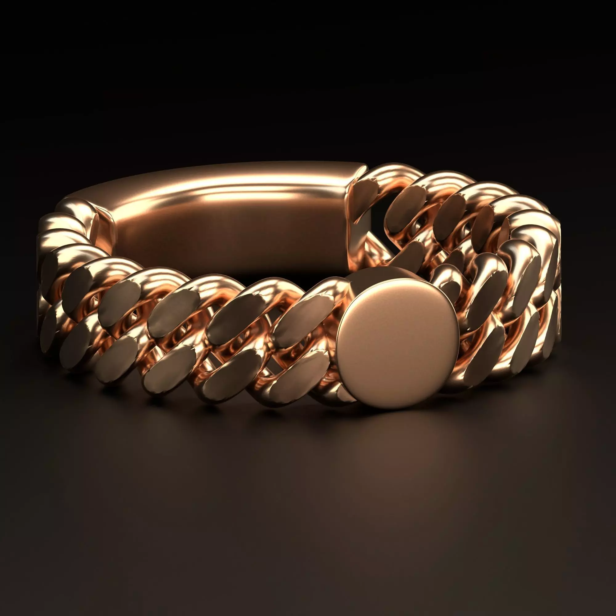 chain ring  base for initial ring 3D print model_0