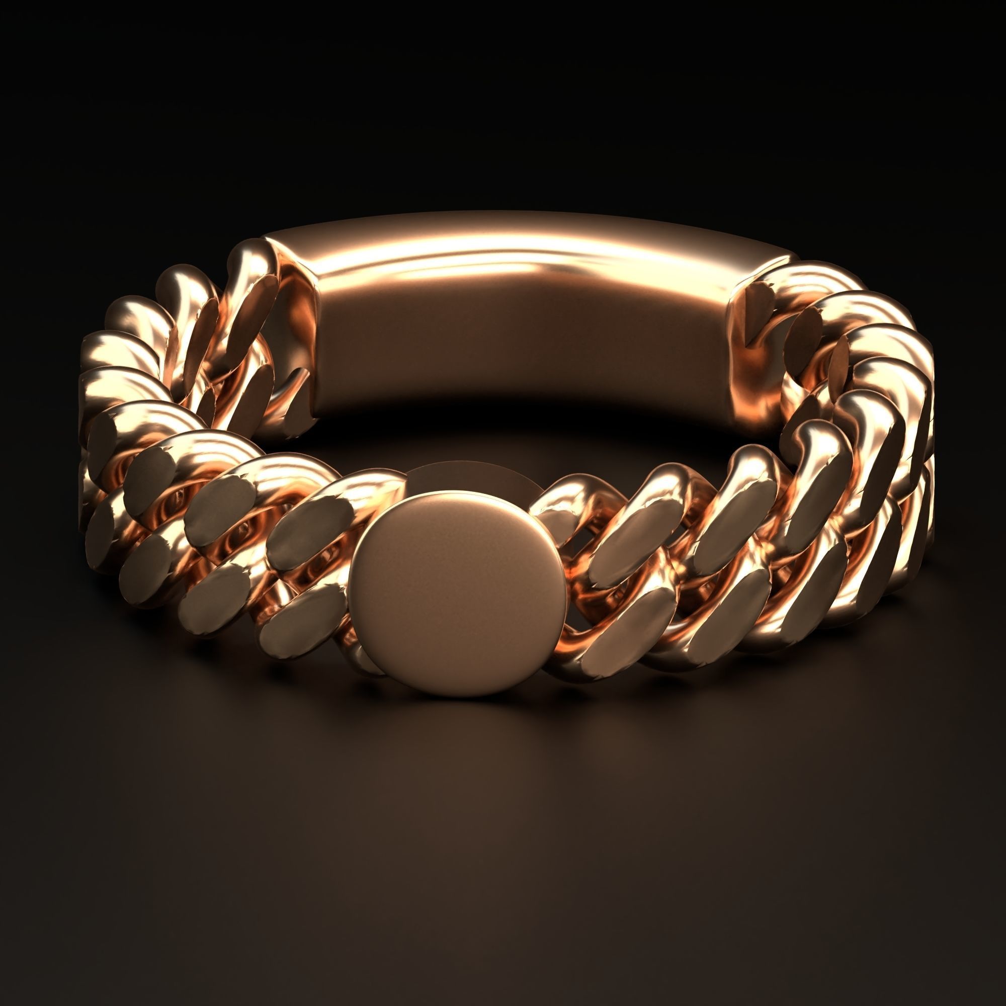 chain ring  base for initial ring 3D print model_1