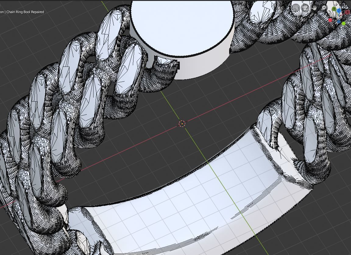 chain ring  base for initial ring 3D print model_4