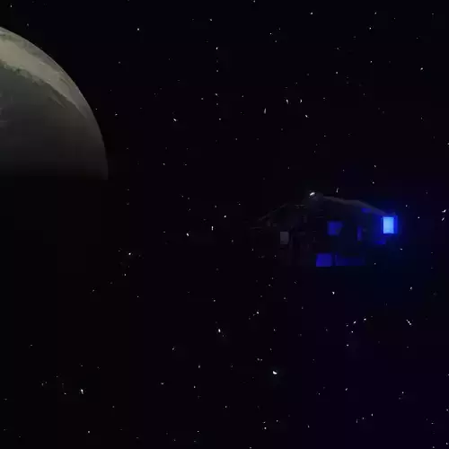 spaceship spacecraft in space