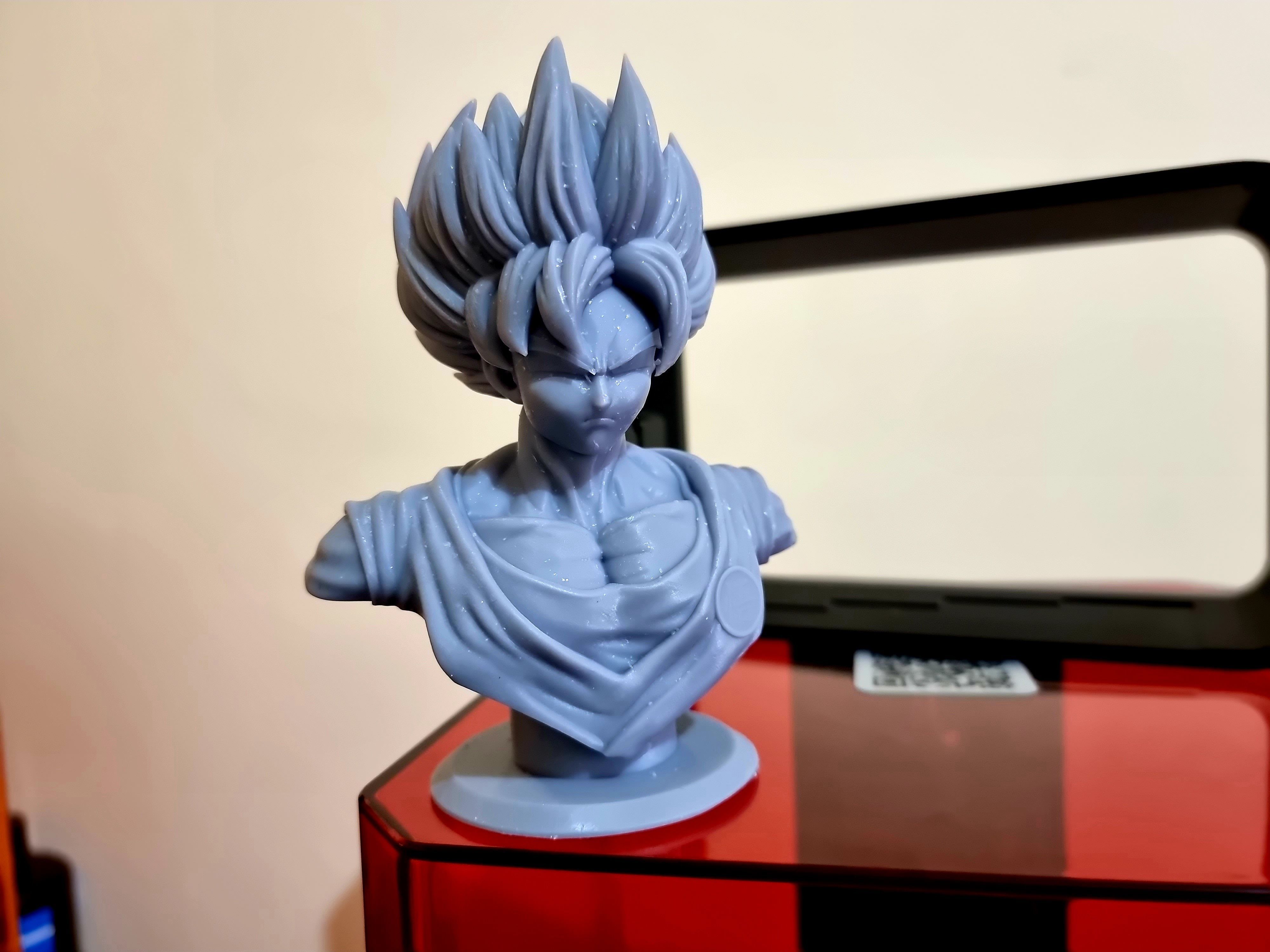 Son Goku 3d bust model 3D print model_7