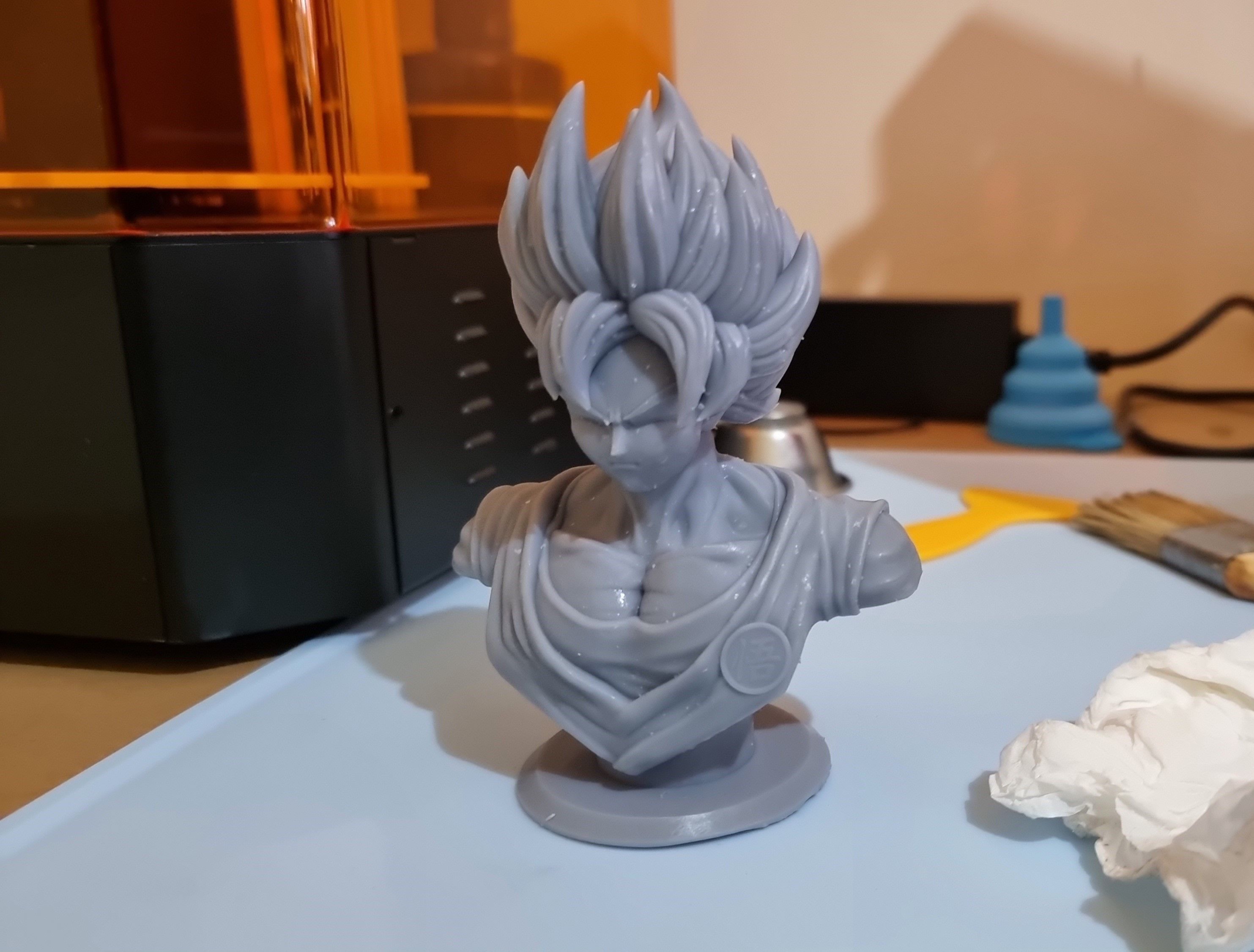 Son Goku 3d bust model 3D print model_5