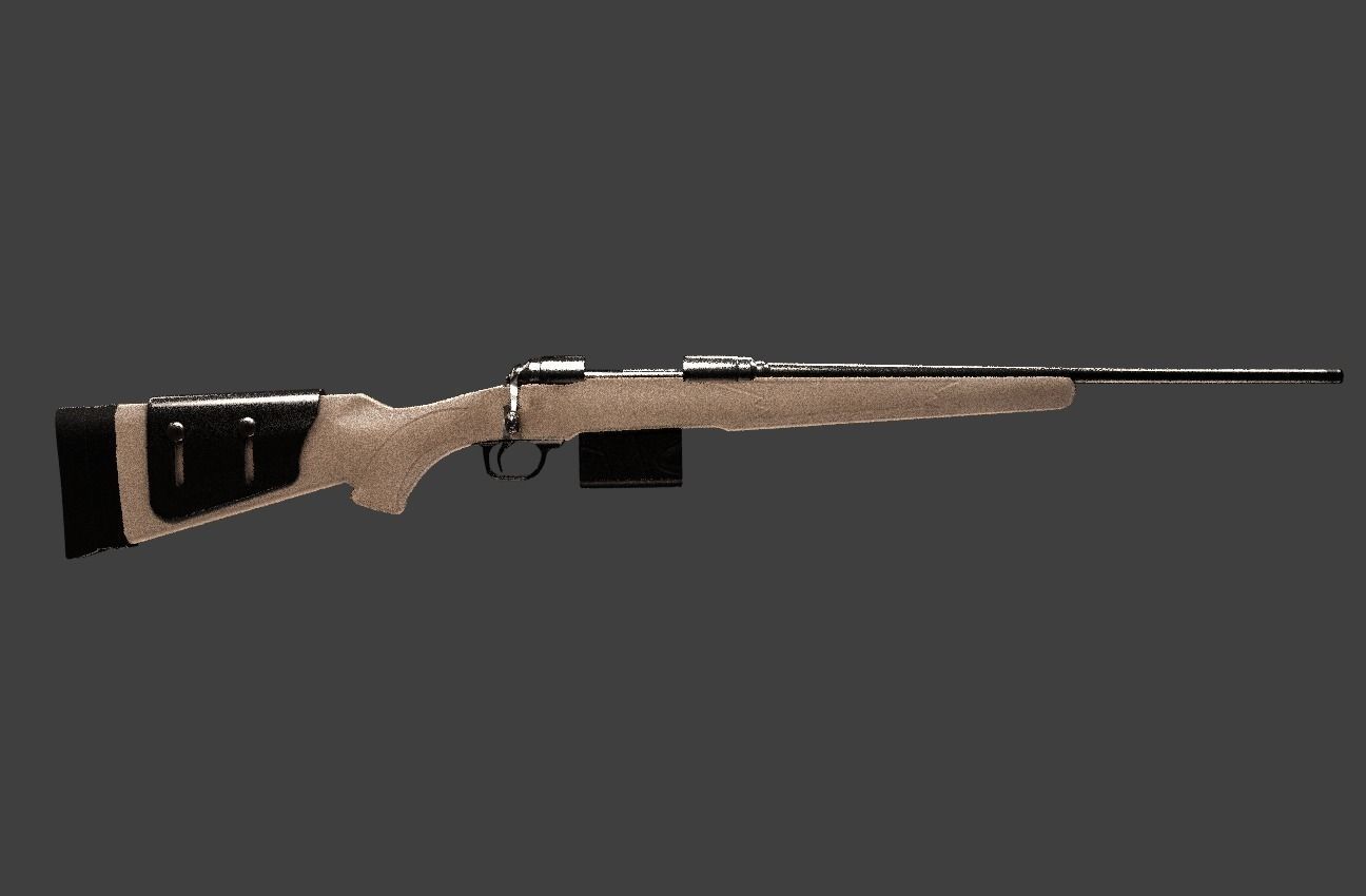 Sniper Rifle 3D model_1