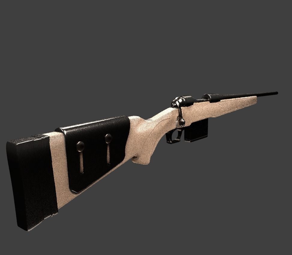 Sniper Rifle 3D model_2