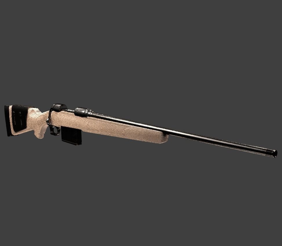 Sniper Rifle 3D model_5