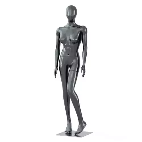 Female Black Mannequin 54 3D model