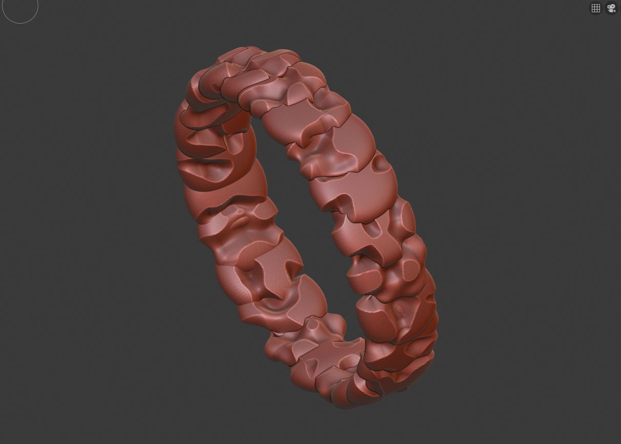 Rough ring  3D print model_2