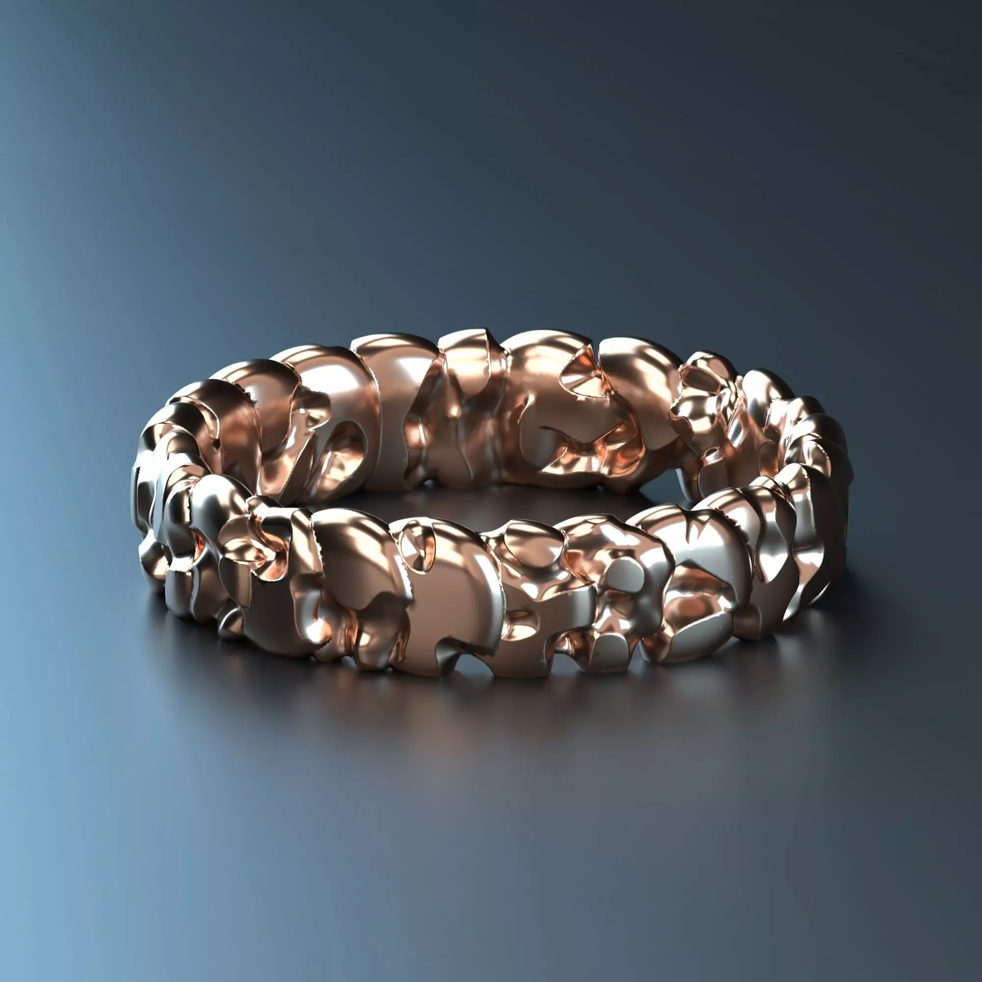 Rough ring  3D print model_0