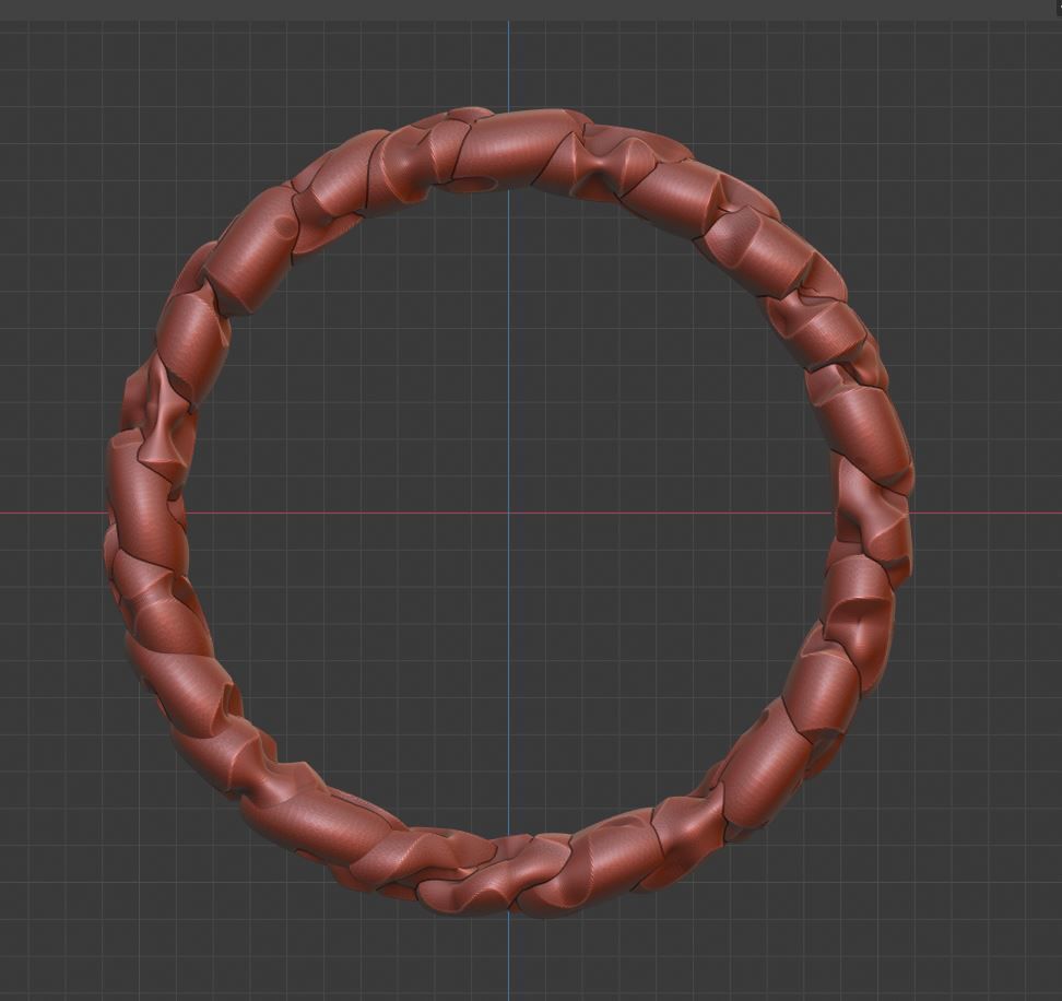 Rough ring  3D print model_3