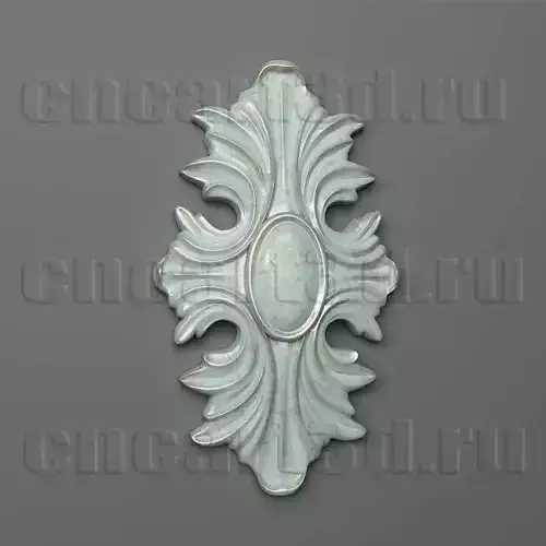 Rosette decorative wall plaque 3D print model