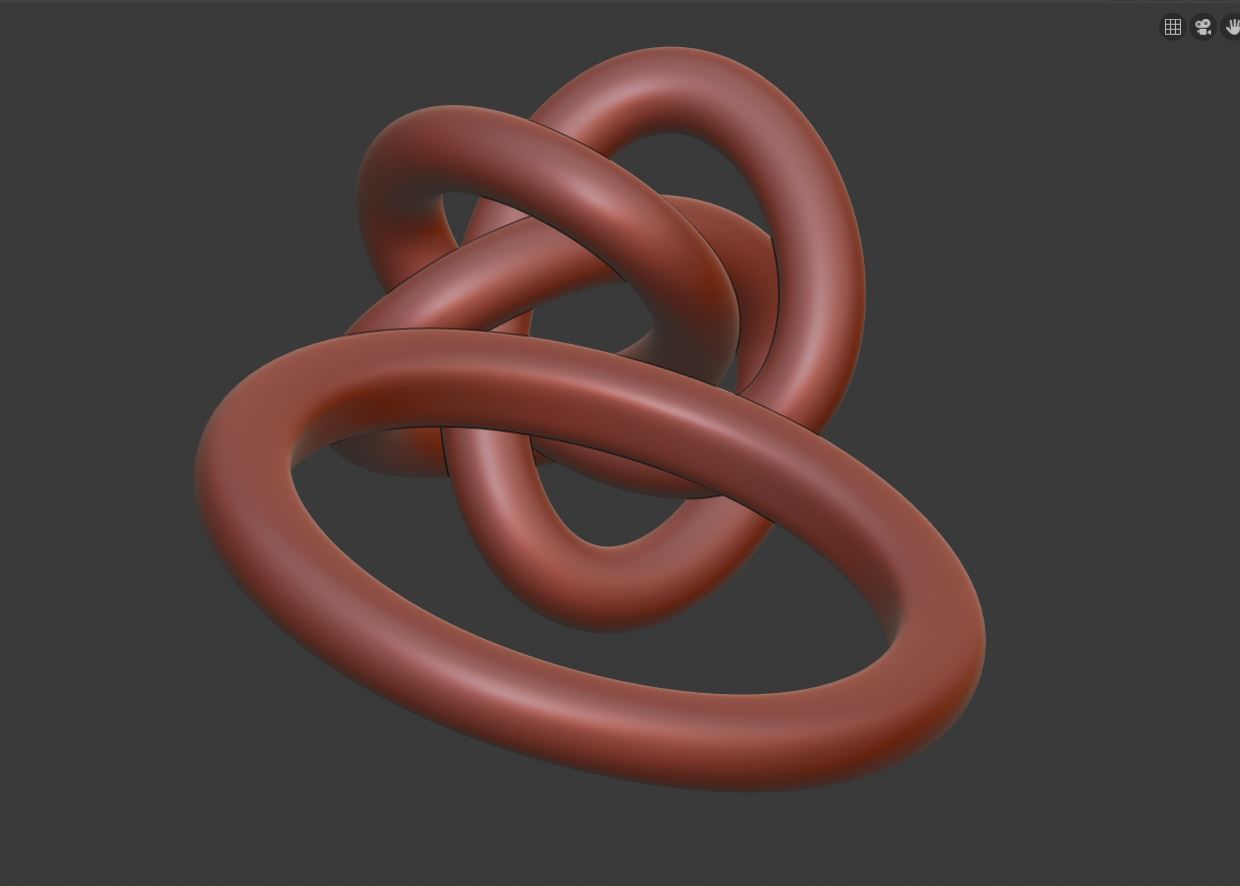 Perfect Knot Ring 3D print model_5