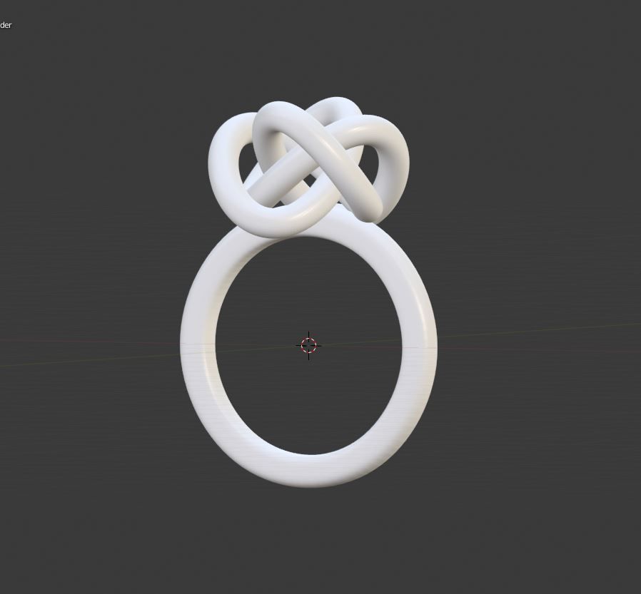 Perfect Knot Ring 3D print model_8