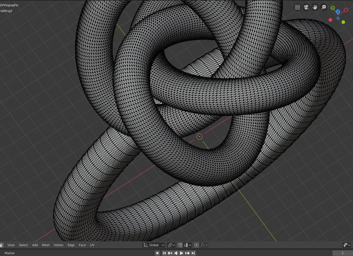 Perfect Knot Ring 3D print model_6