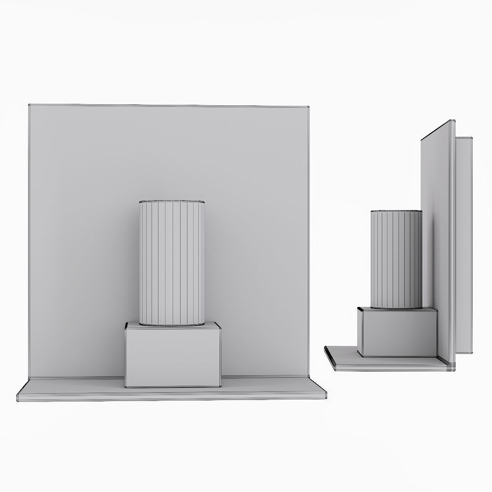 Restoration Hardware RENNES SCONCE Nickel 3D model_1