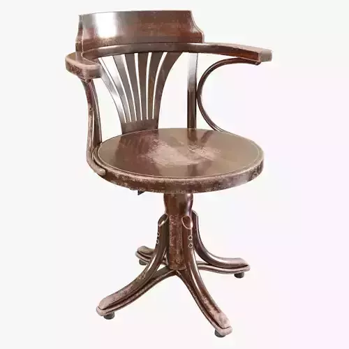 TON Armchair Kontor 523 Aged Low-poly 3D model
