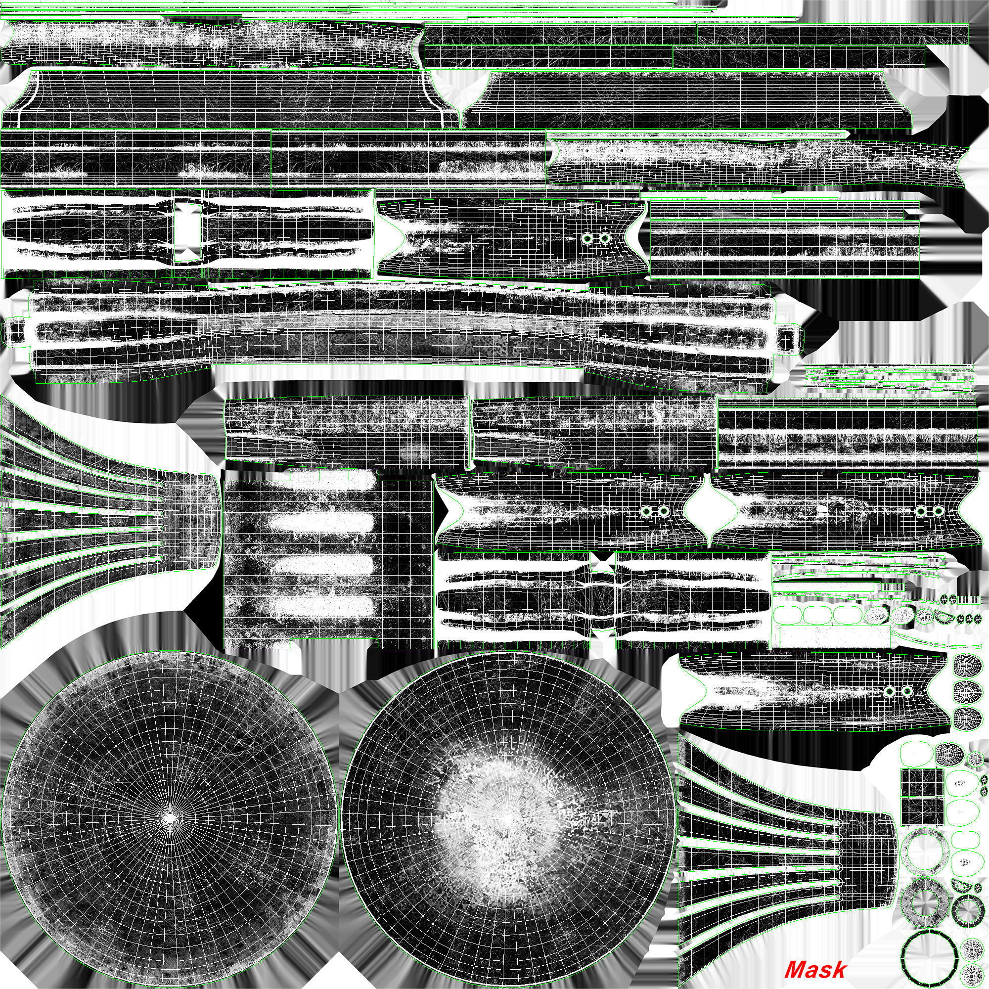 TON Armchair Kontor 523 Aged Low-poly 3D model_31