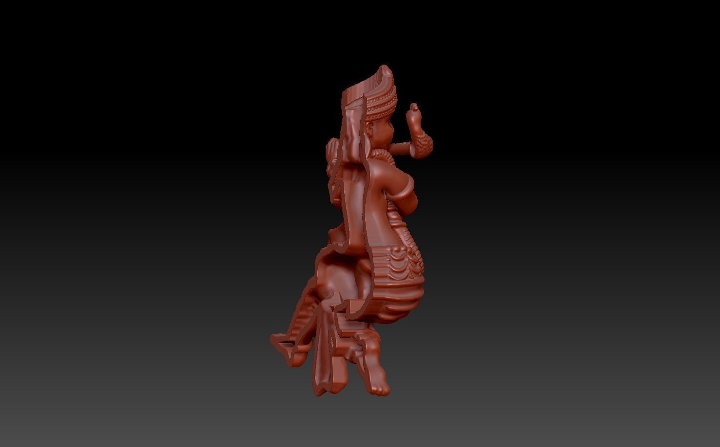 Krishna Pendant 3D print model_4