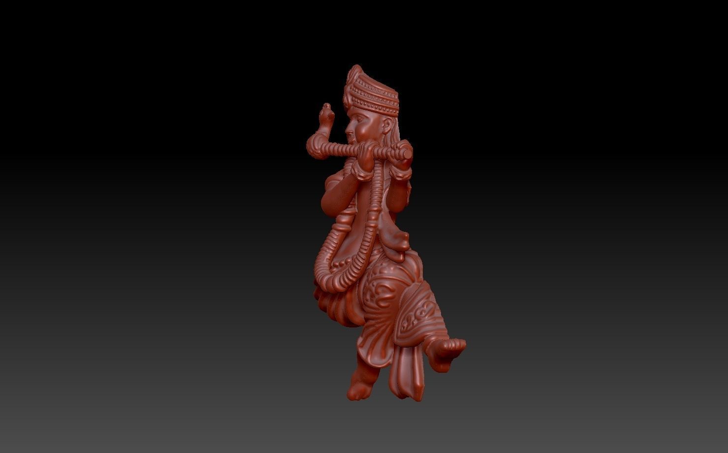 Krishna Pendant 3D print model_6