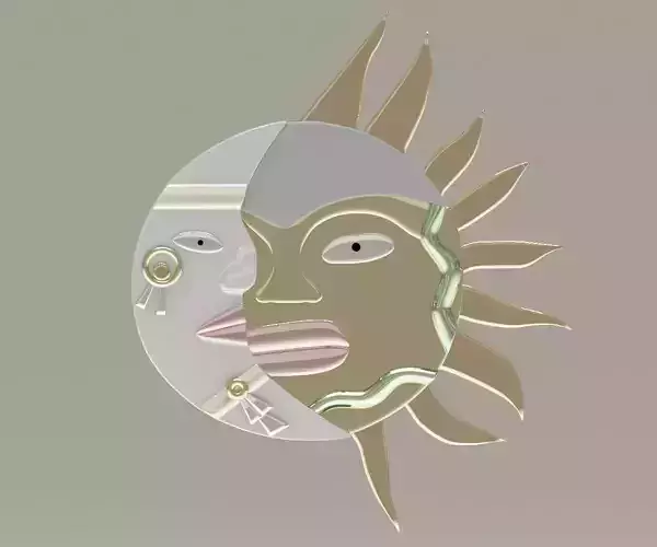 Sun Moon 3D model