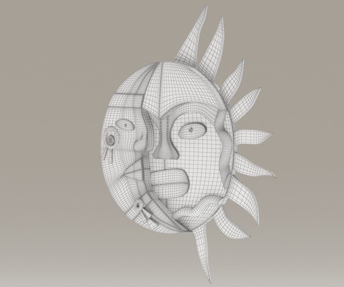 Sun Moon 3D model_4