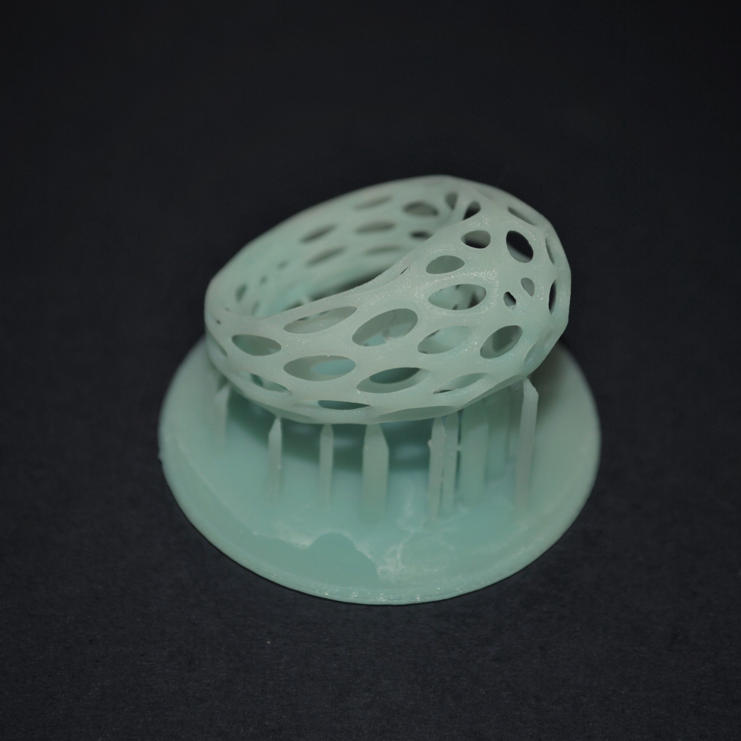 Voronoi Ring 3D print model_5