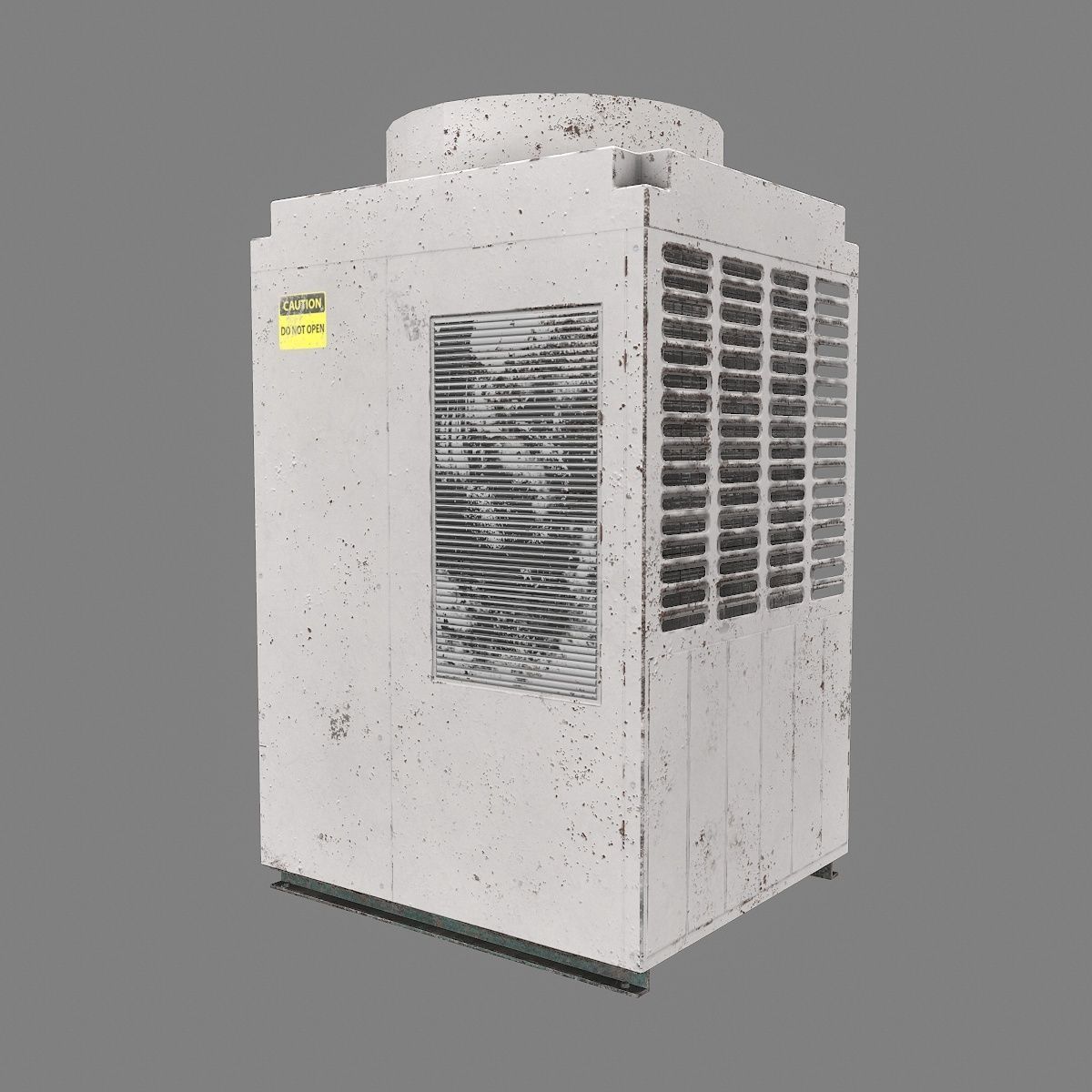 Industrial air conditioning Low-poly 3D model_3