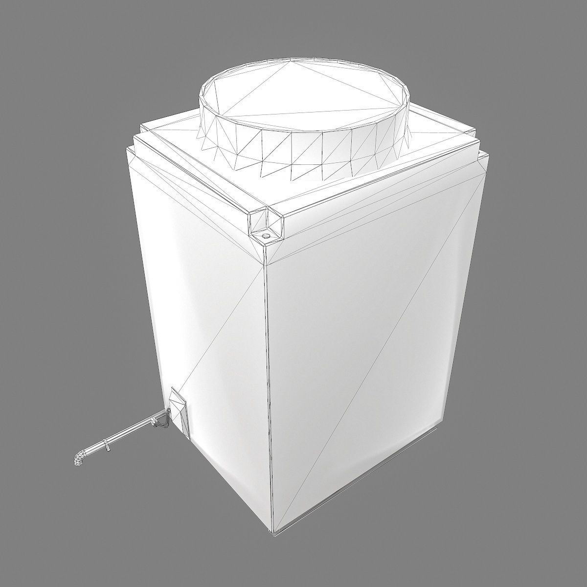 Industrial air conditioning Low-poly 3D model_7