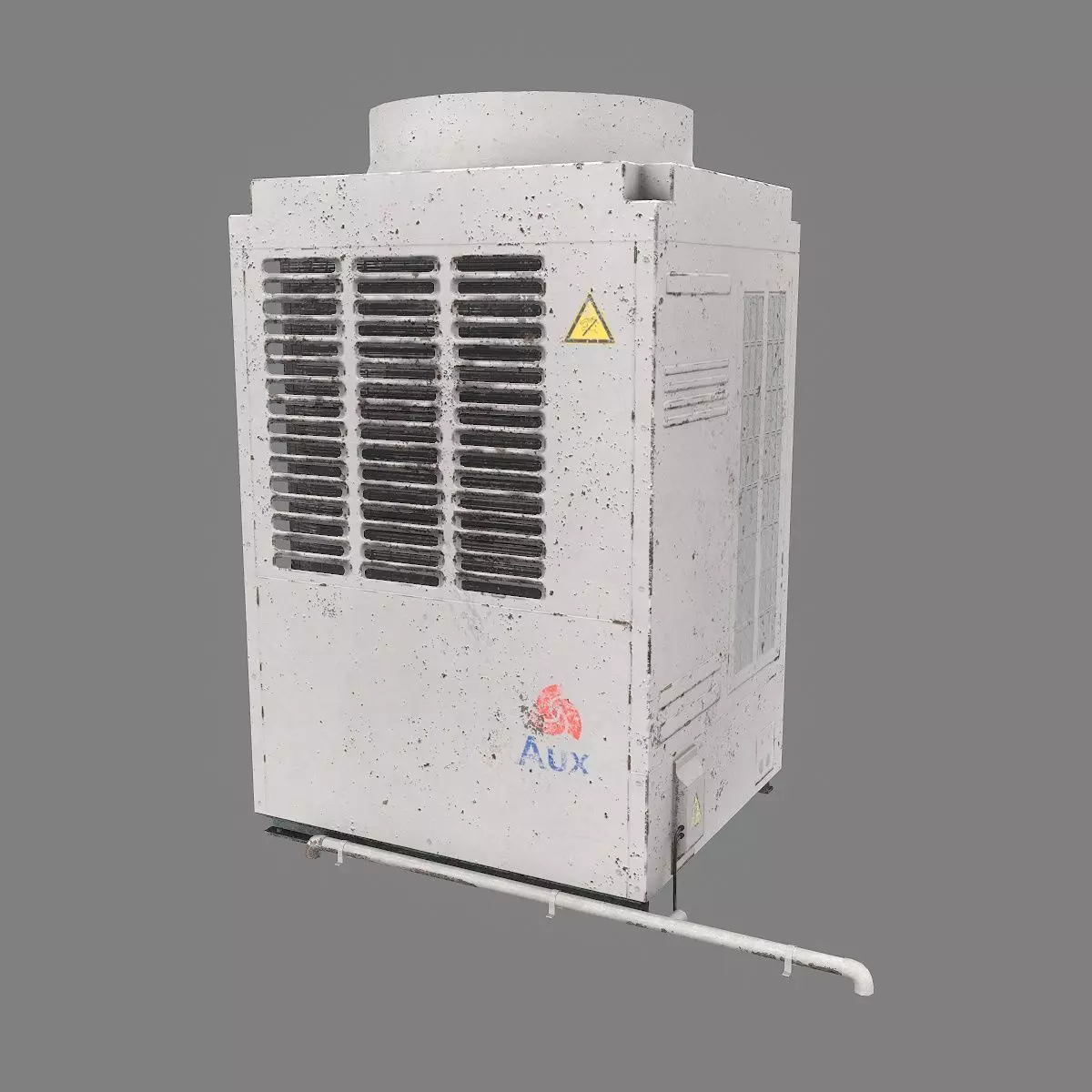Industrial air conditioning Low-poly 3D model_0