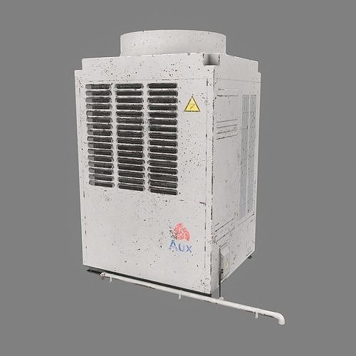 Industrial air conditioning Low-poly 3D model