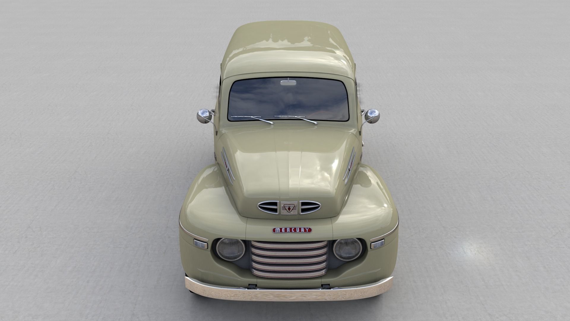 M47 SERIES PANEL VAN 1949 3D model_7