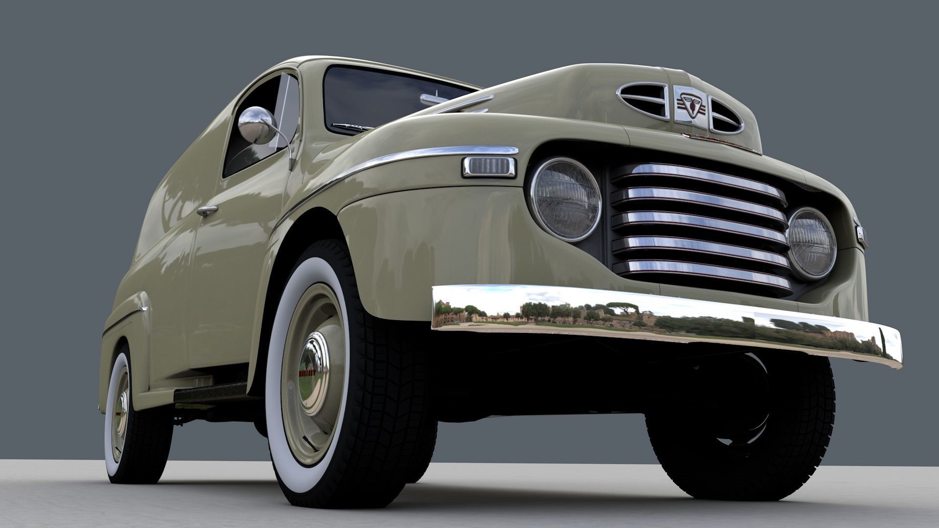 M47 SERIES PANEL VAN 1949 3D model_3