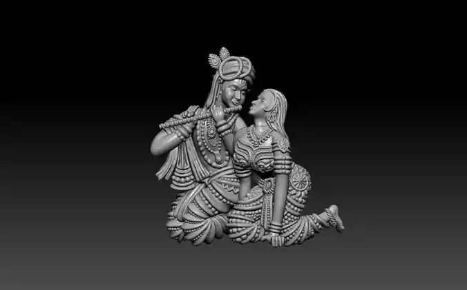 Radha Krishna Pendant
