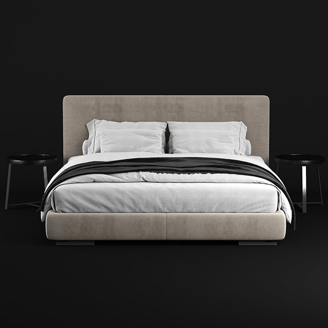 Flexform Magnum bed 3D model_2
