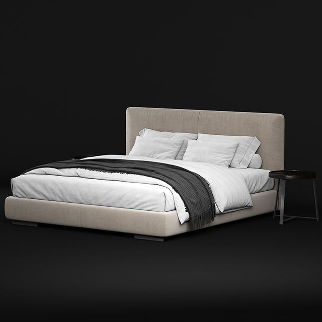 Flexform Magnum bed 3D model_1