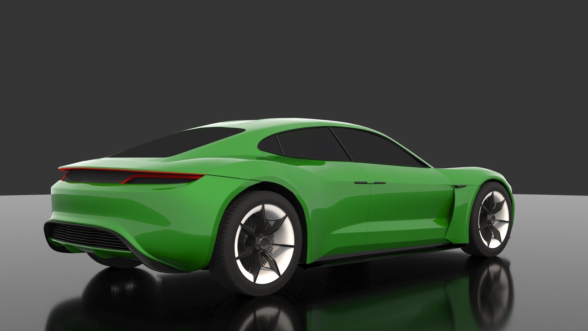 Porsche Mission E -Taycan 2019 3D model_5