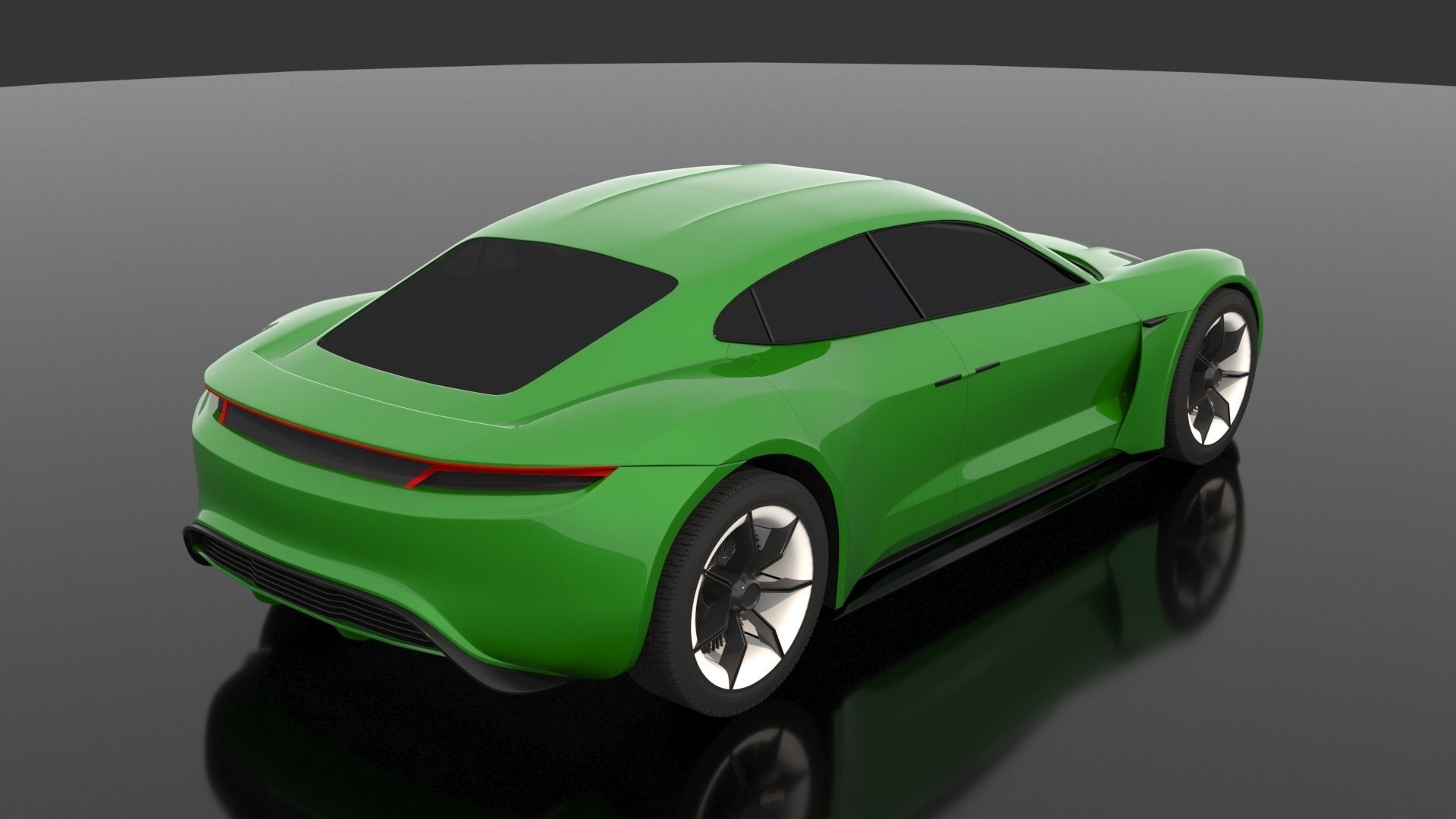 Porsche Mission E -Taycan 2019 3D model_4