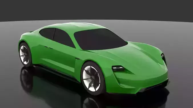 Porsche Mission E -Taycan 2019 3D model