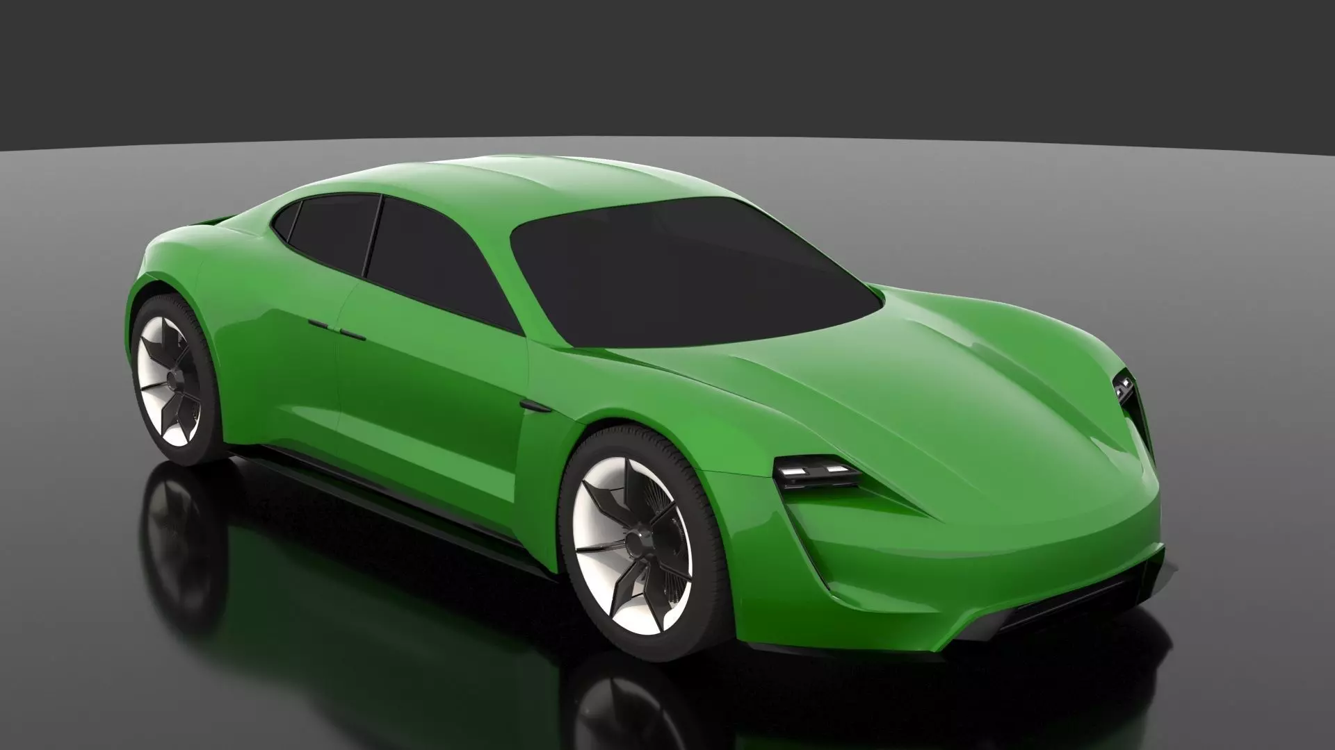 Porsche Mission E -Taycan 2019 3D model_0
