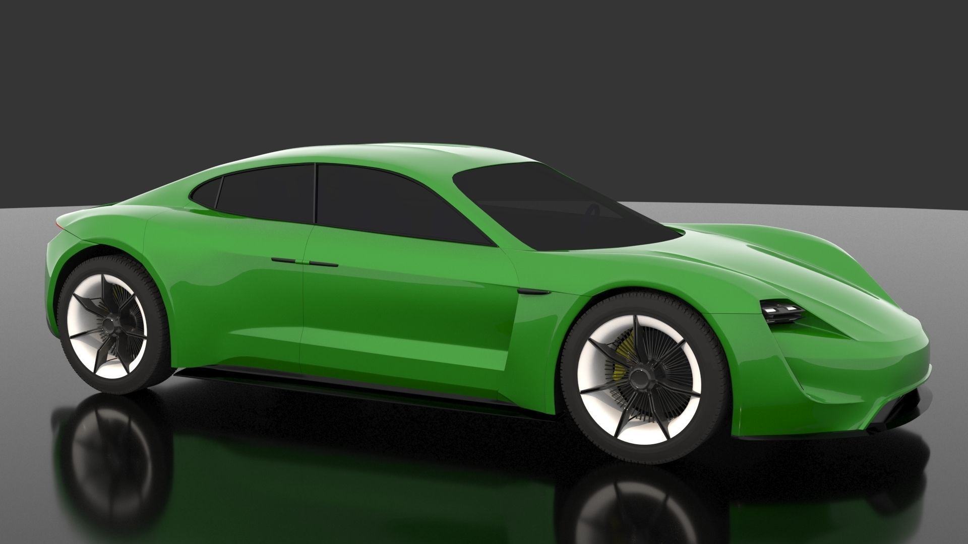 Porsche Mission E -Taycan 2019 3D model_2