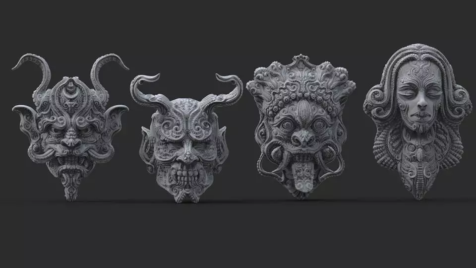 Wall decor pack 3D print model_0