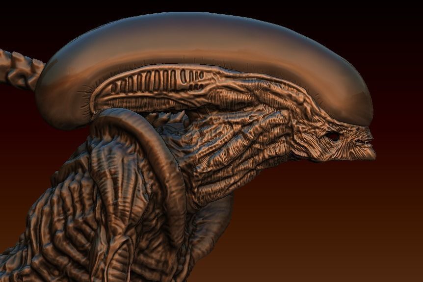 Alien 3 Dog alien 3D model_11