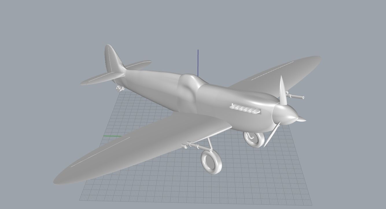 Supermarine Spitfire MkVb 3D Print 3D print model_4