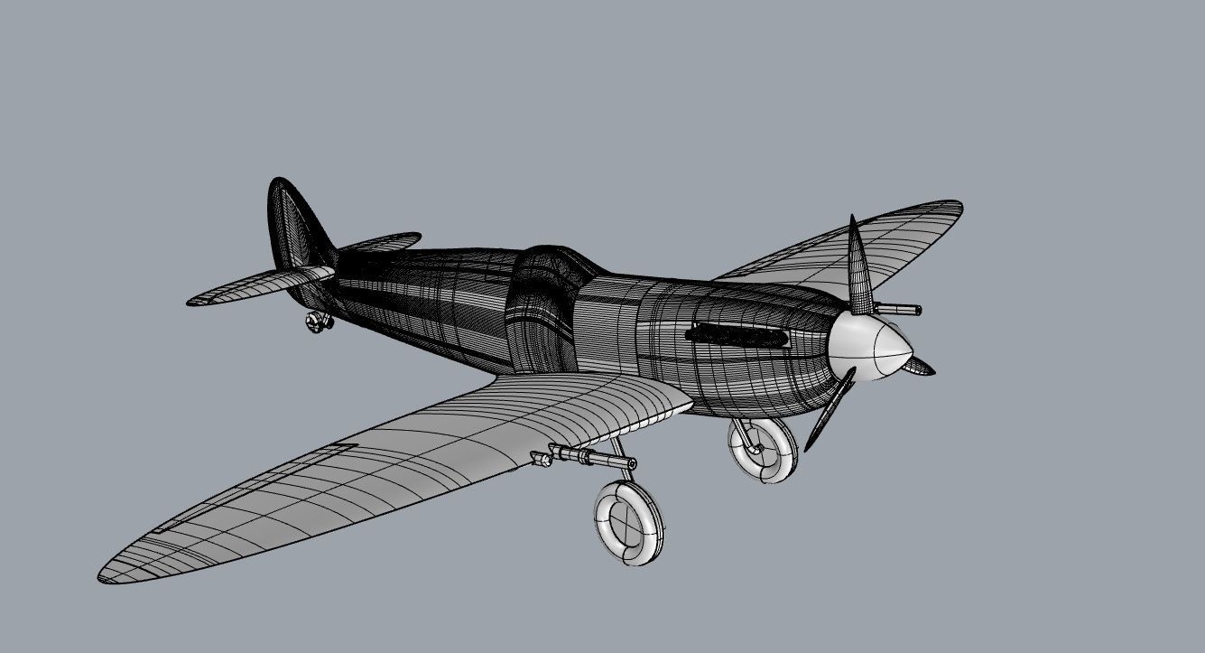 Supermarine Spitfire MkVb 3D Print 3D print model_5