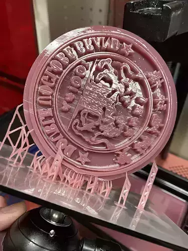 Double UOGlobe Brand Stamp Chop Seal  3D print model